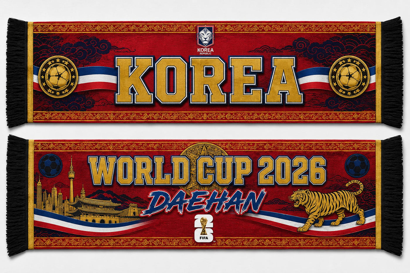 South Korea World Cup 2026 Scarf PVT020