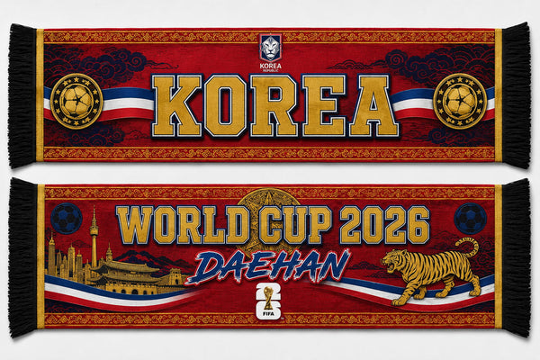 South Korea World Cup 2026 Scarf PVT020