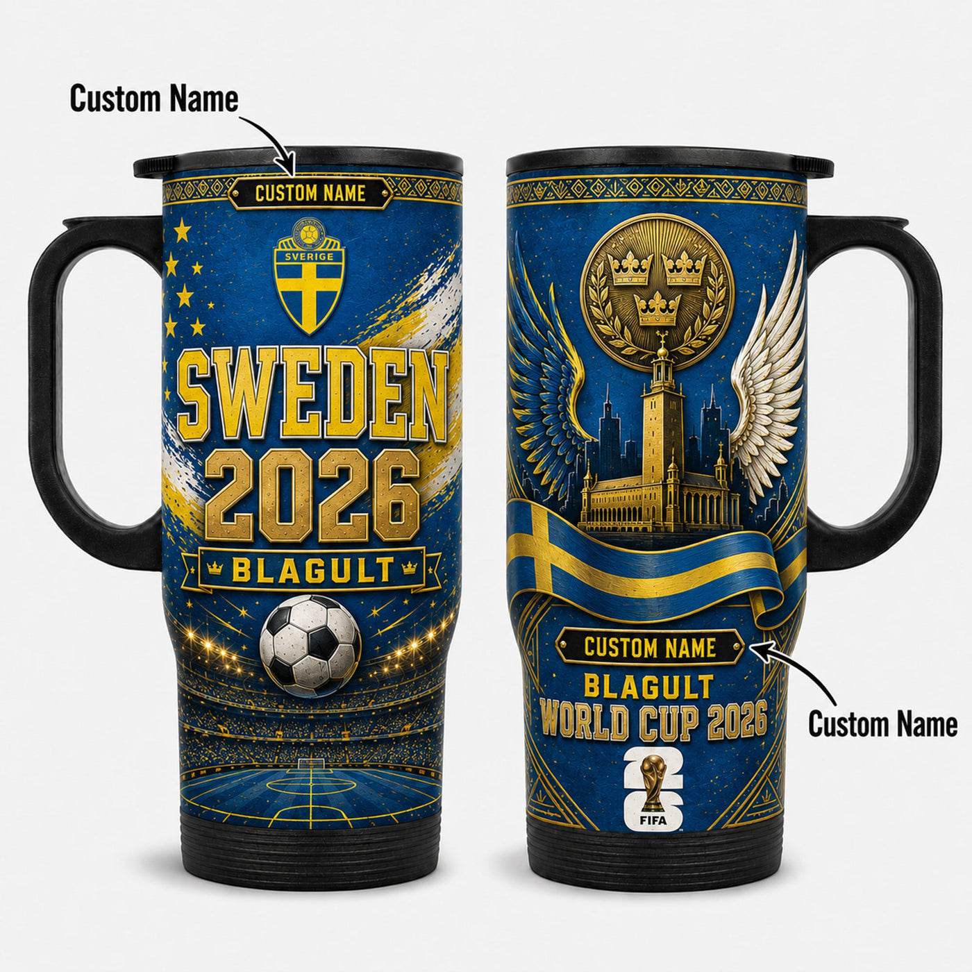 Sweden World Cup 2026 Travel Tumbler PVT021