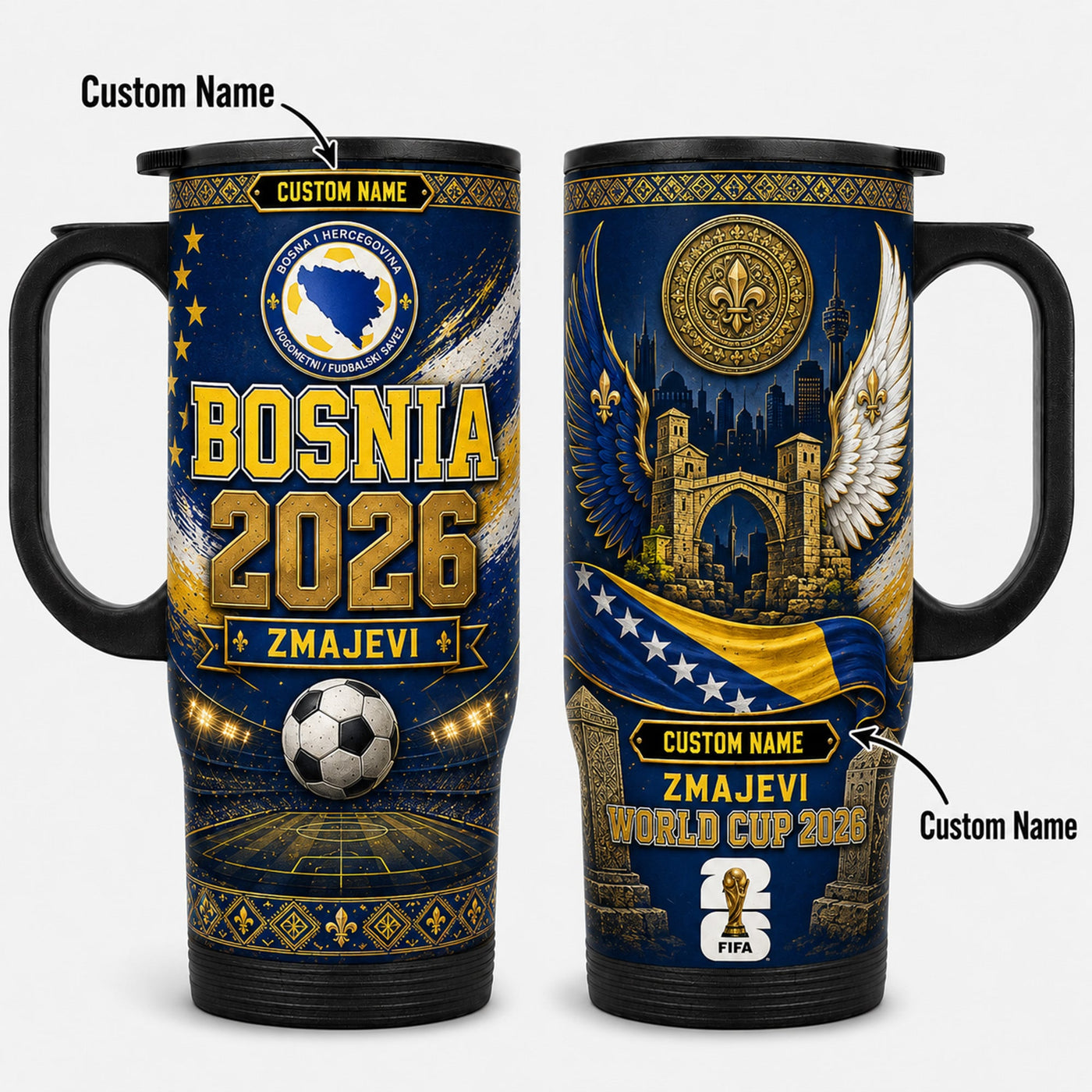 Bosnia and Herzegovina World Cup 2026 Travel Tumbler PVT021