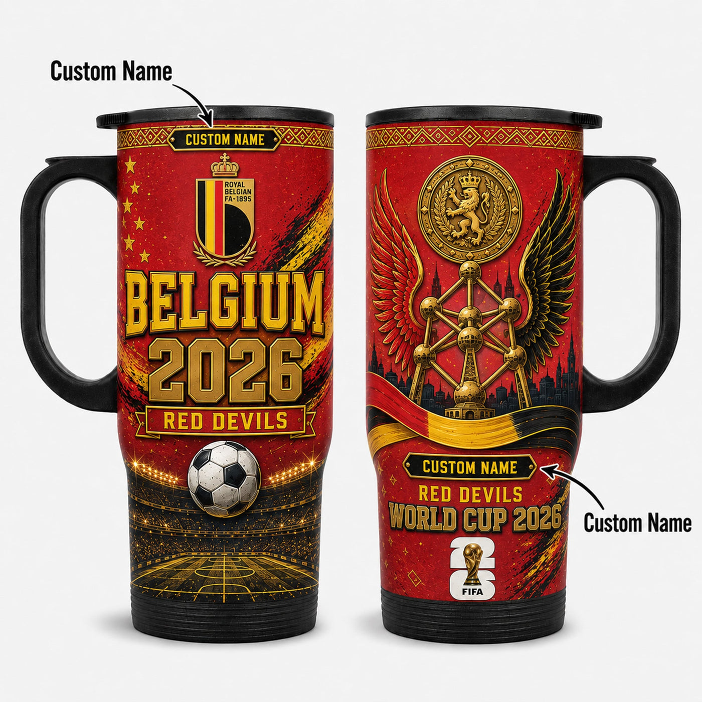 Belgium World Cup 2026 Travel Tumbler PVT021