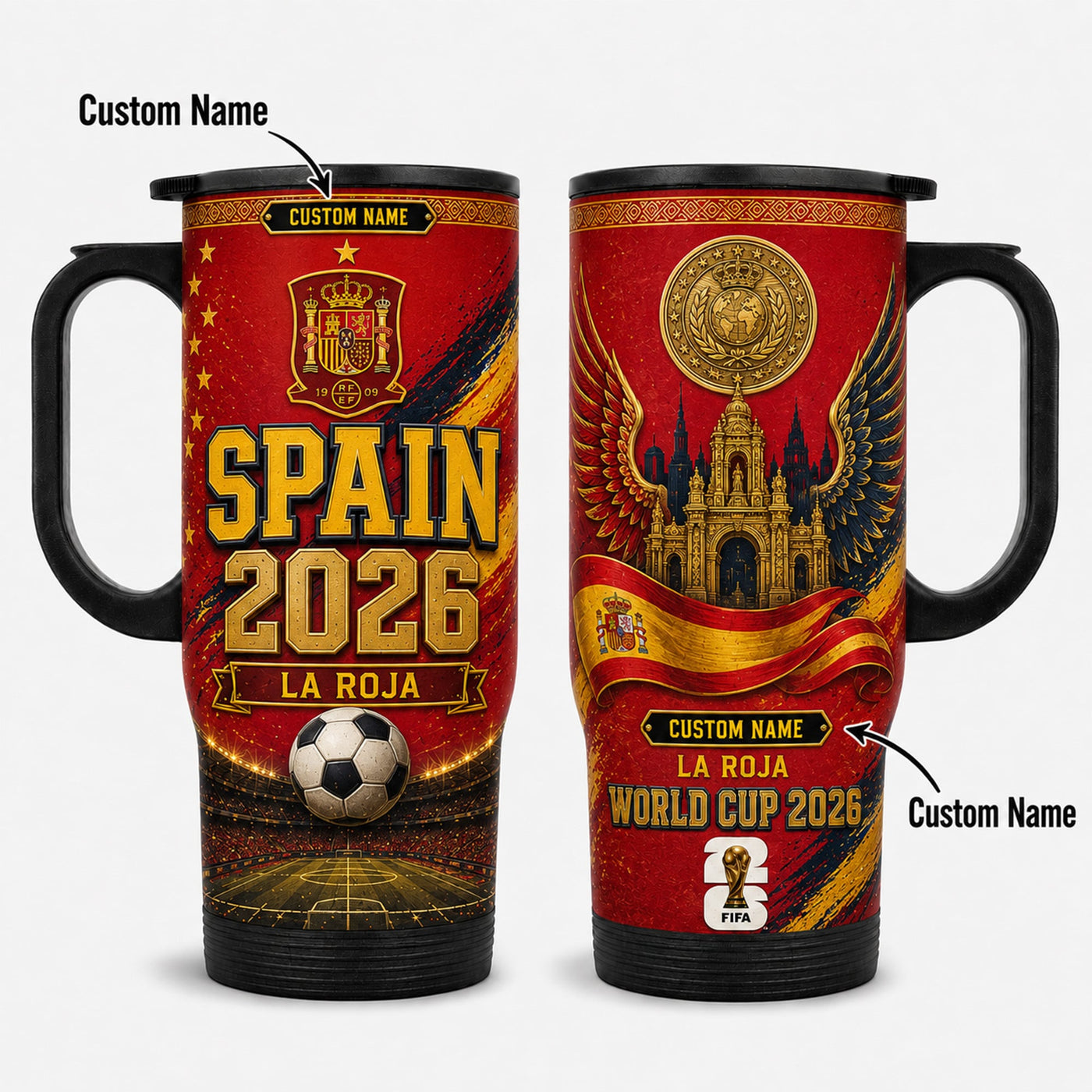 Spain World Cup 2026 Travel Tumbler PVT021