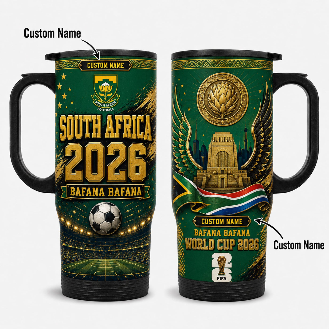 South Africa World Cup 2026 Travel Tumbler PVT021