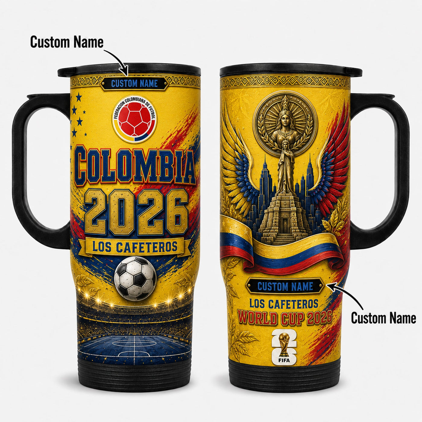Colombia World Cup 2026 Travel Tumbler PVT021
