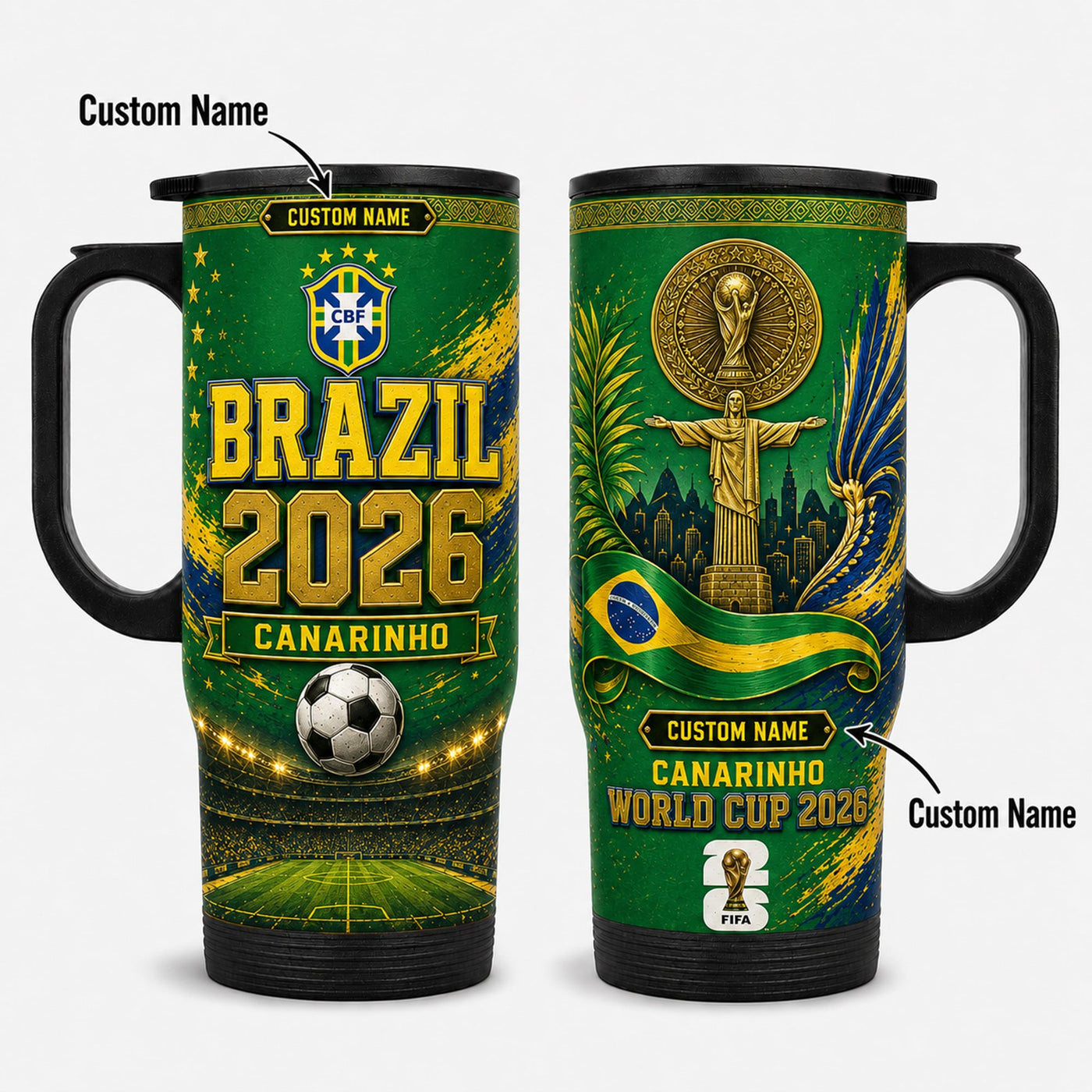 Brazil World Cup 2026 Travel Tumbler PVT021
