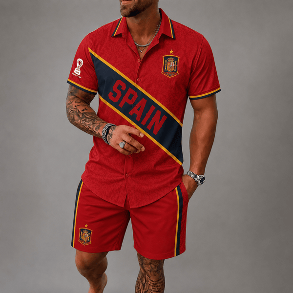 Spain World Cup 2026 Hawaii Short Set PVT023