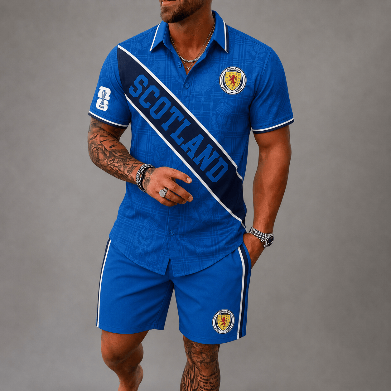 Scotland World Cup 2026 Hawaii Short Set PVT023
