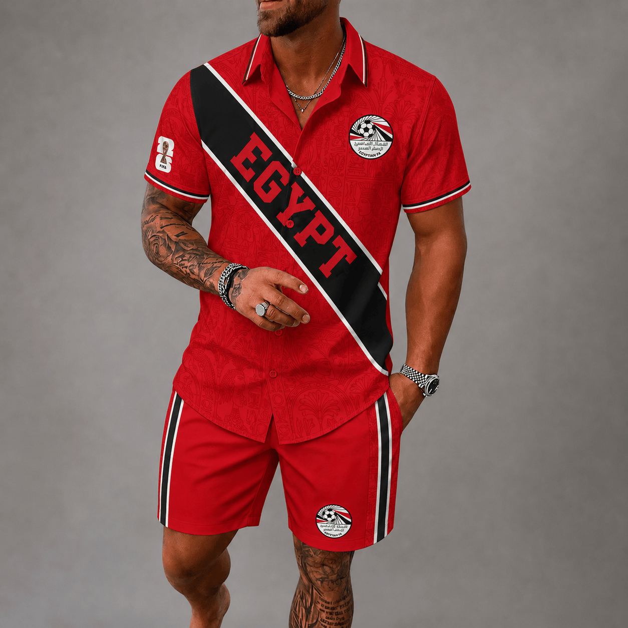 Egypt World Cup 2026 Hawaii Short Set PVT023