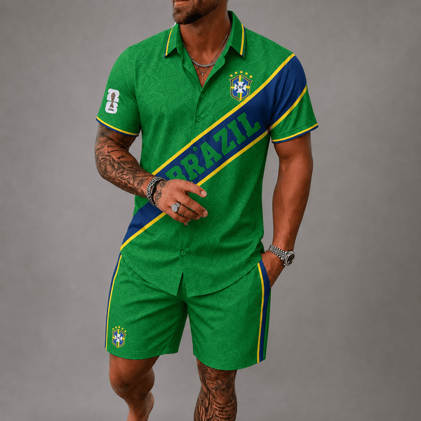 Brazil World Cup 2026 Hawaii Short Set PVT023