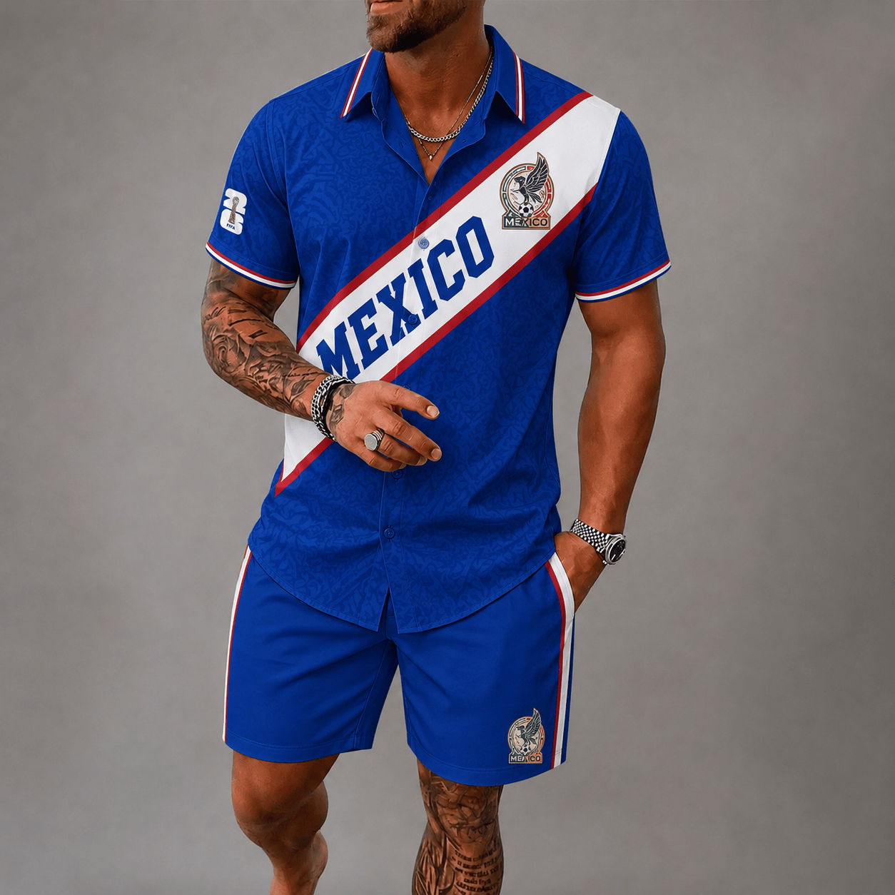 Mexico World Cup 2026 Hawaii Short Set PVT023