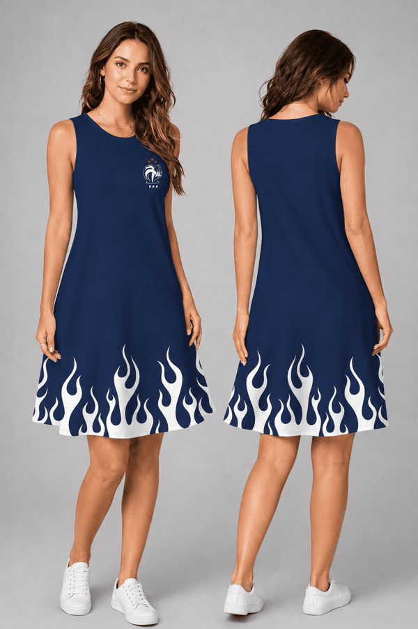 France World Cup 2026 Summer Dress Flame Dress
