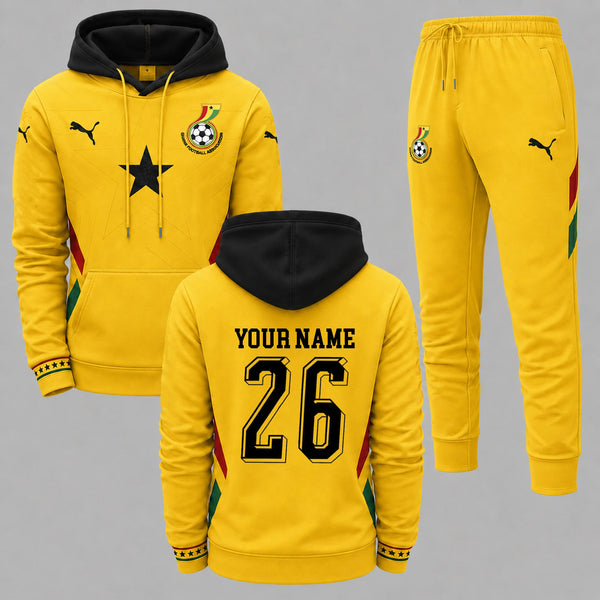 Ghana 2026 World Cup Away Hoodie Jogger Set PVT03